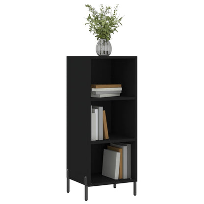Dressoir 34,5X32,5X90 Cm Bewerkt Hout Zwart