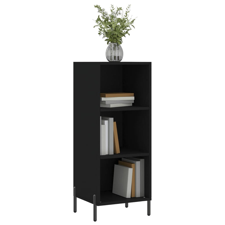 Dressoir 34,5X32,5X90 Cm Bewerkt Hout Zwart