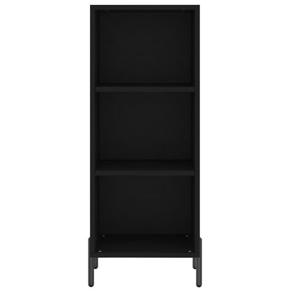 Dressoir 34,5X32,5X90 Cm Bewerkt Hout Zwart