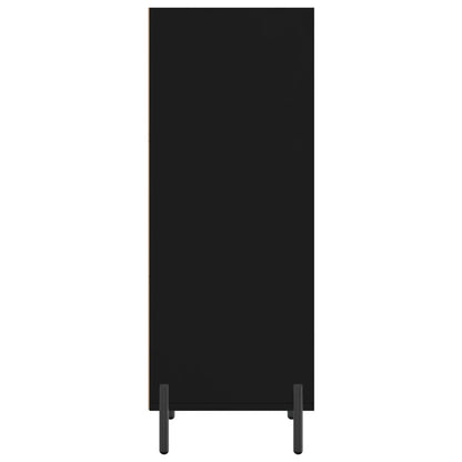 Dressoir 34,5X32,5X90 Cm Bewerkt Hout Zwart