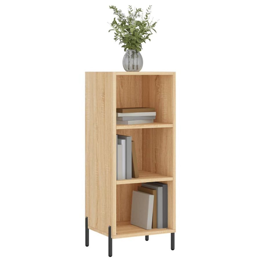 Dressoir 34,5X32,5X90 Cm Bewerkt Hout Sonoma Eikenkleurig