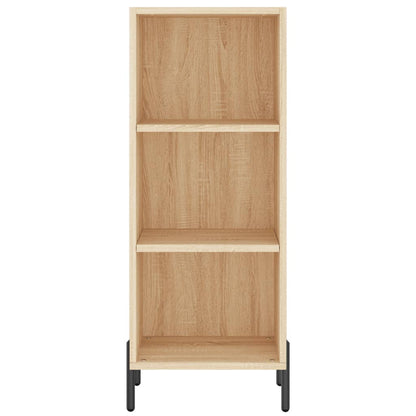 Dressoir 34,5X32,5X90 Cm Bewerkt Hout Sonoma Eikenkleurig