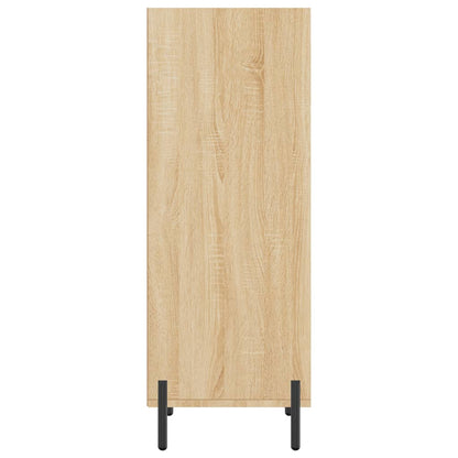 Dressoir 34,5X32,5X90 Cm Bewerkt Hout Sonoma Eikenkleurig