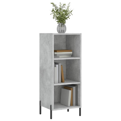 Dressoir 34,5X32,5X90 Cm Bewerkt Hout Betongrijs