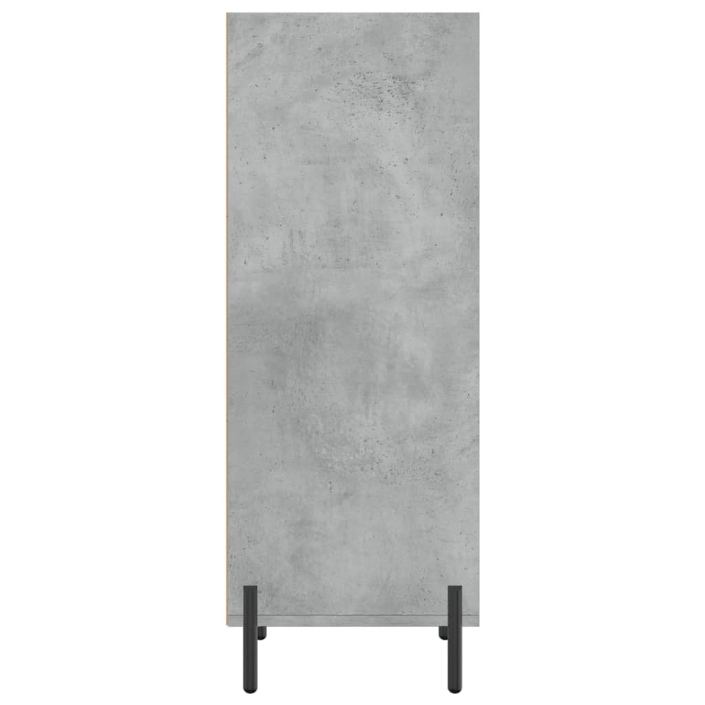 Dressoir 34,5X32,5X90 Cm Bewerkt Hout Betongrijs