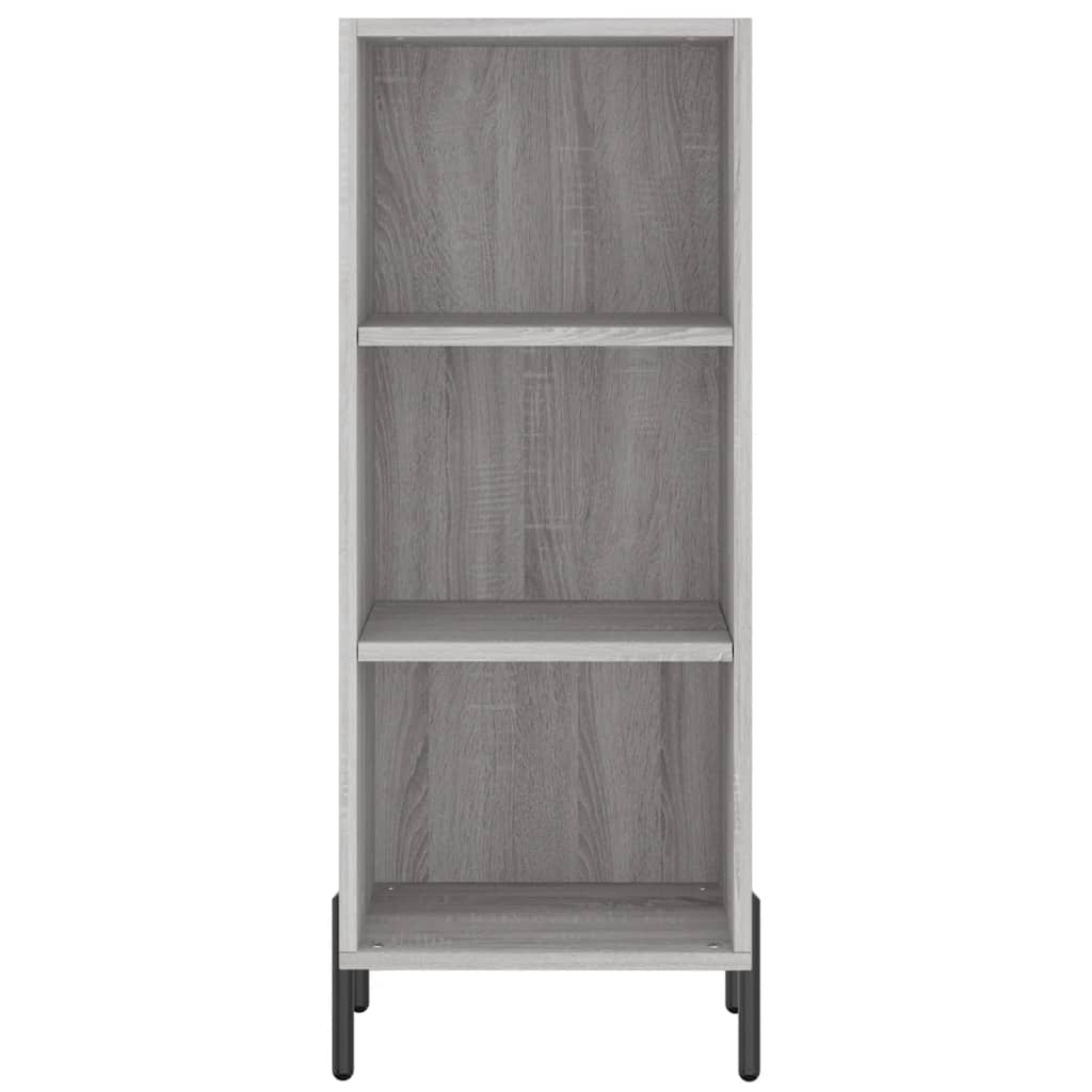 Dressoir 34,5X32,5X90 Cm Bewerkt Hout Grijs Sonoma Eikenkleurig