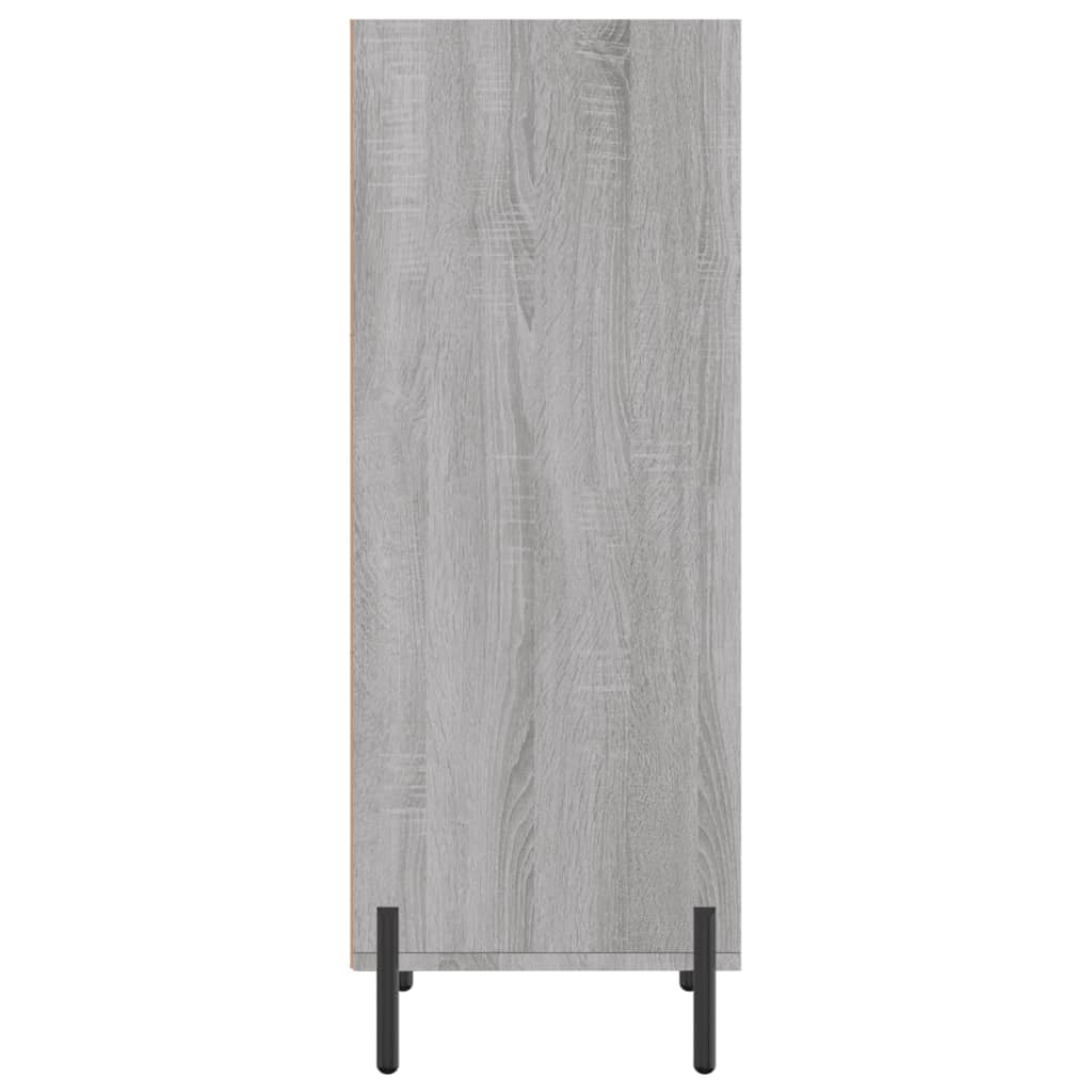 Dressoir 34,5X32,5X90 Cm Bewerkt Hout Grijs Sonoma Eikenkleurig