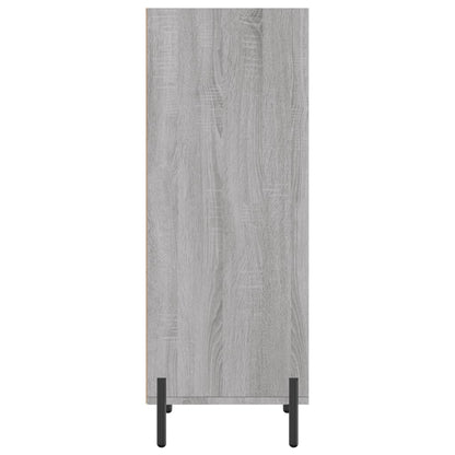 Dressoir 34,5X32,5X90 Cm Bewerkt Hout Grijs Sonoma Eikenkleurig