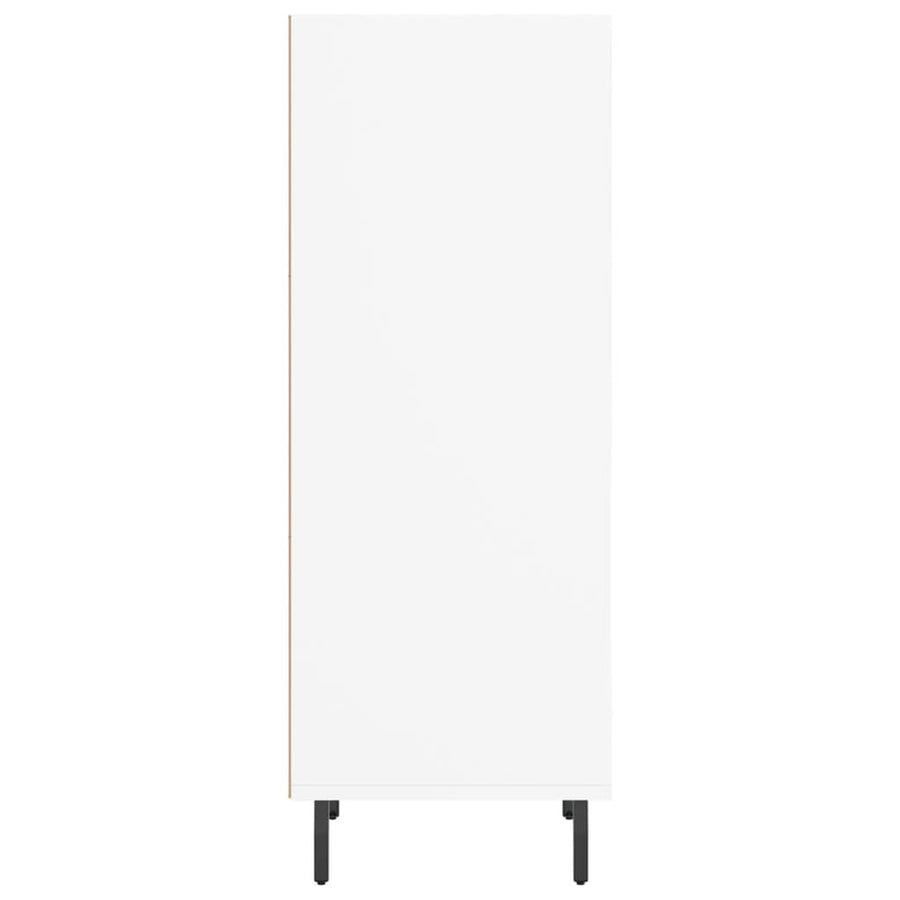 Dressoir 34,5X32,5X90 Cm Bewerkt Hout Wit