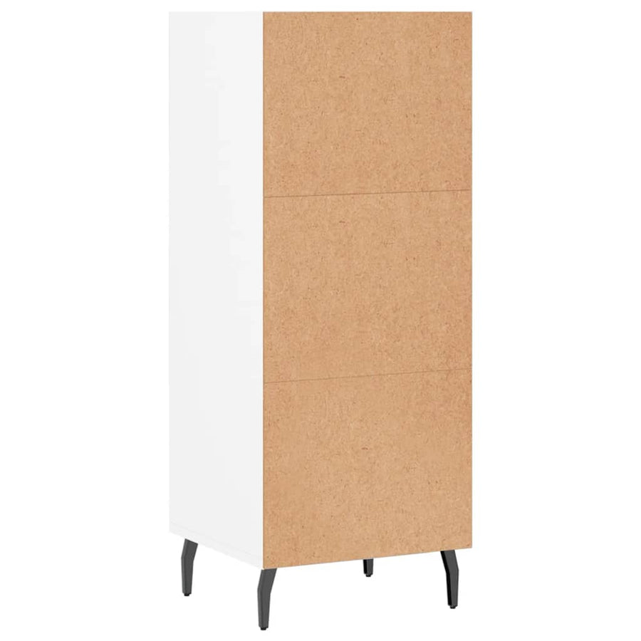 Dressoir 34,5X32,5X90 Cm Bewerkt Hout Wit