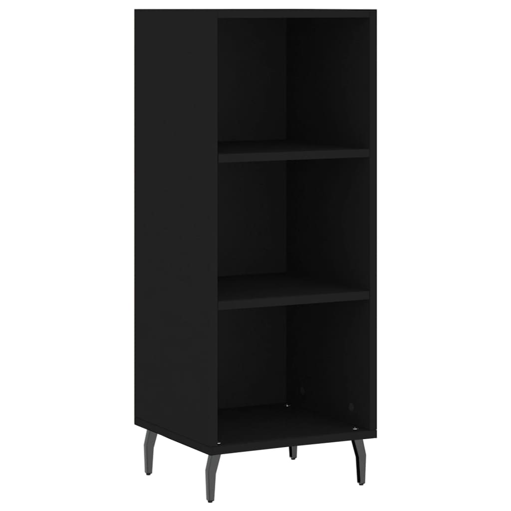 Dressoir 34,5X32,5X90 Cm Bewerkt Hout Zwart