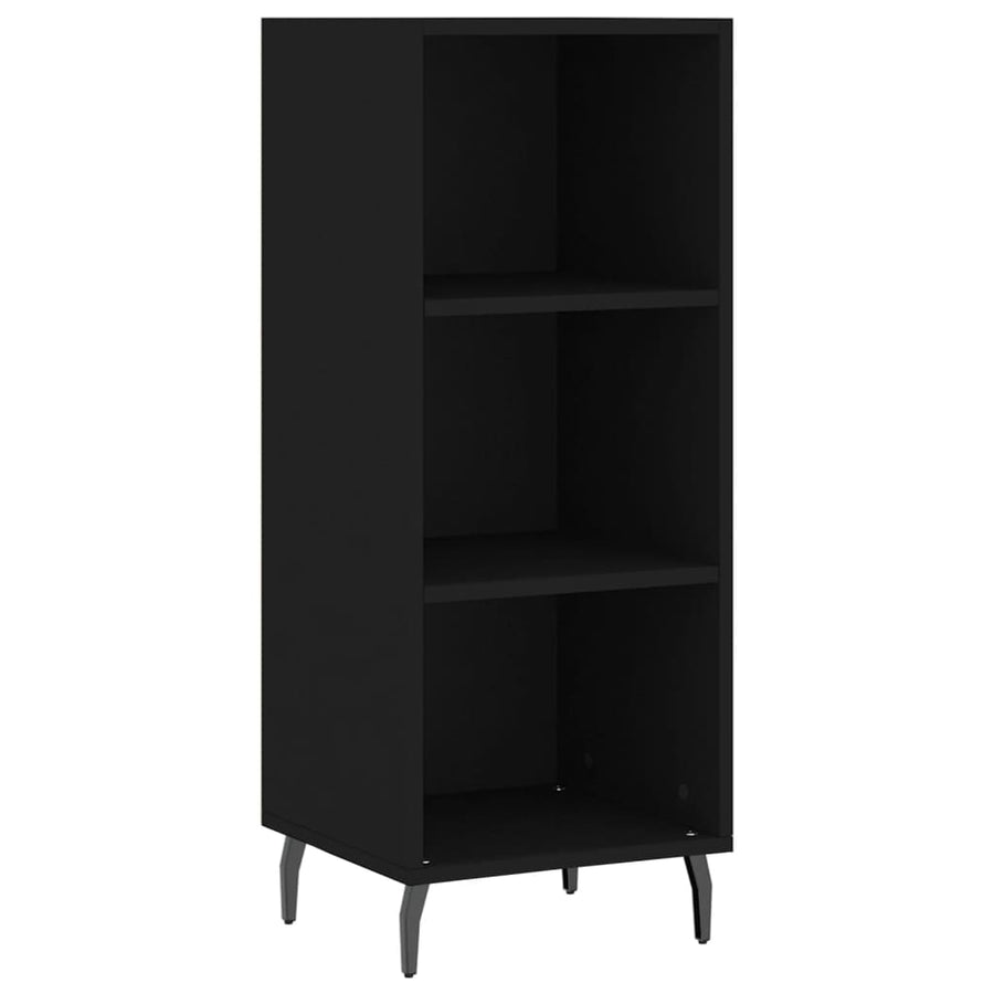 Dressoir 34,5X32,5X90 Cm Bewerkt Hout Zwart