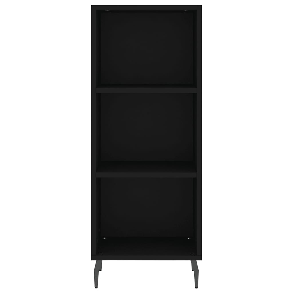 Dressoir 34,5X32,5X90 Cm Bewerkt Hout Zwart