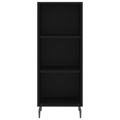 Dressoir 34,5X32,5X90 Cm Bewerkt Hout Zwart