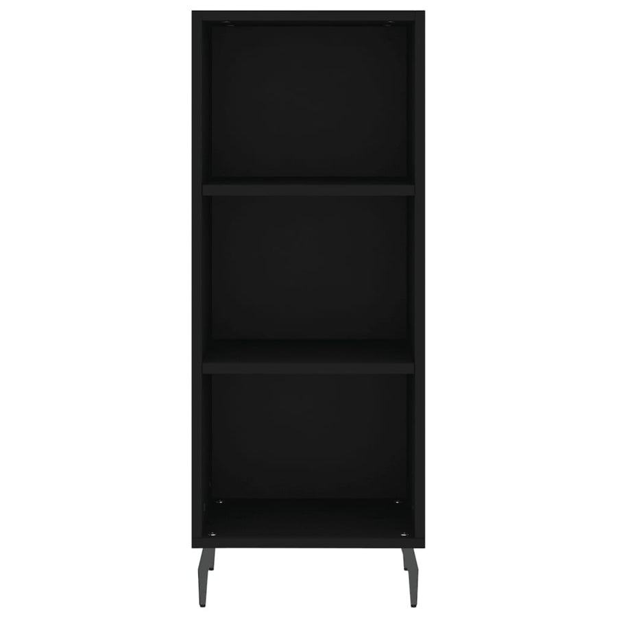 Dressoir 34,5X32,5X90 Cm Bewerkt Hout Zwart