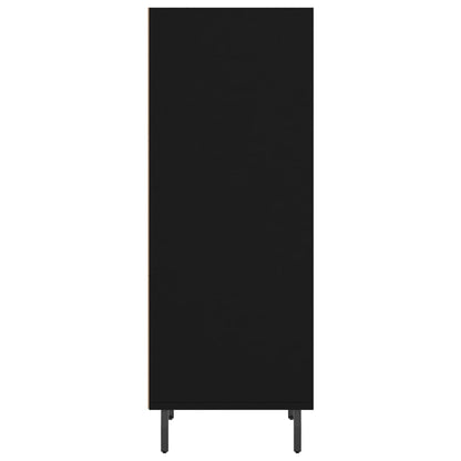 Dressoir 34,5X32,5X90 Cm Bewerkt Hout Zwart