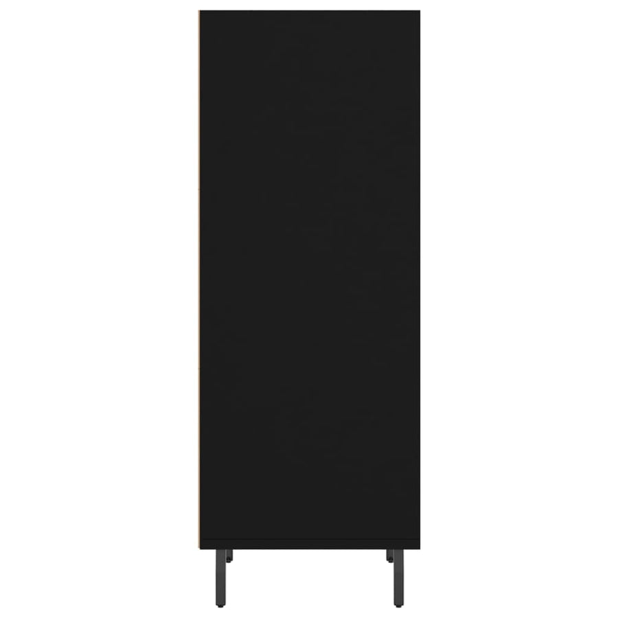 Dressoir 34,5X32,5X90 Cm Bewerkt Hout Zwart