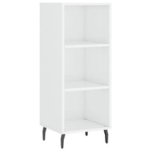 Dressoir 34,5X32,5X90 Cm Bewerkt Hout Hoogglans Wit