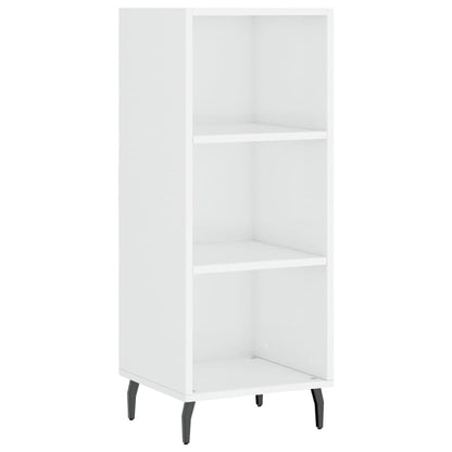 Dressoir 34,5X32,5X90 Cm Bewerkt Hout Hoogglans Wit