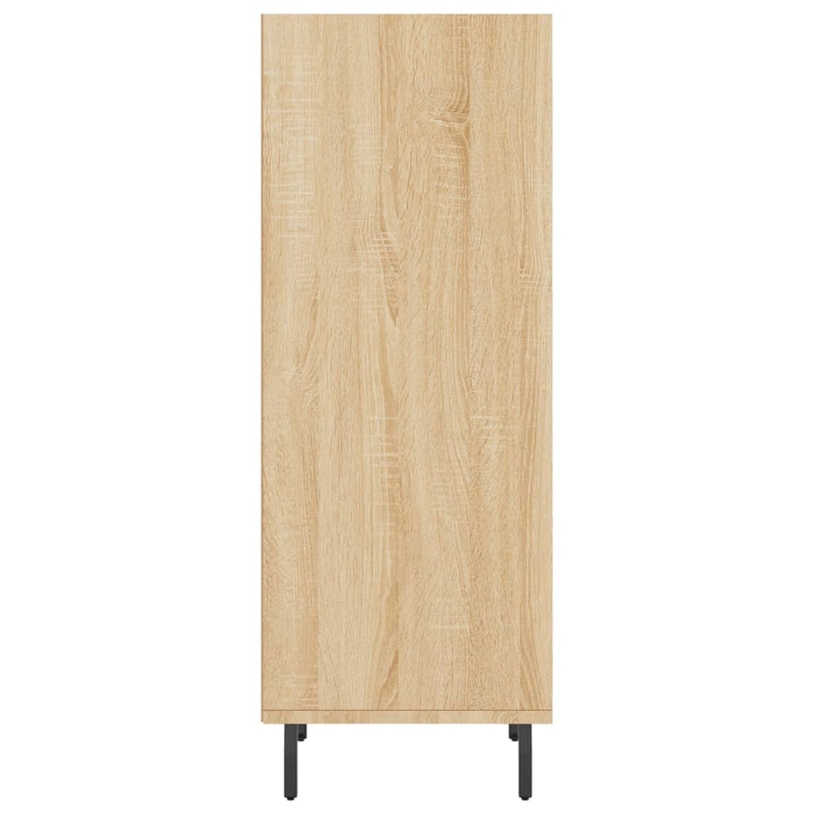 Dressoir 34,5X32,5X90 Cm Bewerkt Hout Sonoma Eikenkleurig