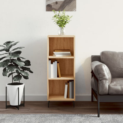Dressoir 34,5X32,5X90 Cm Bewerkt Hout Sonoma Eikenkleurig