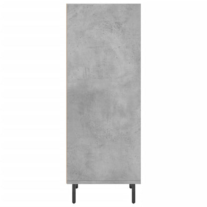 Dressoir 34,5X32,5X90 Cm Bewerkt Hout Betongrijs