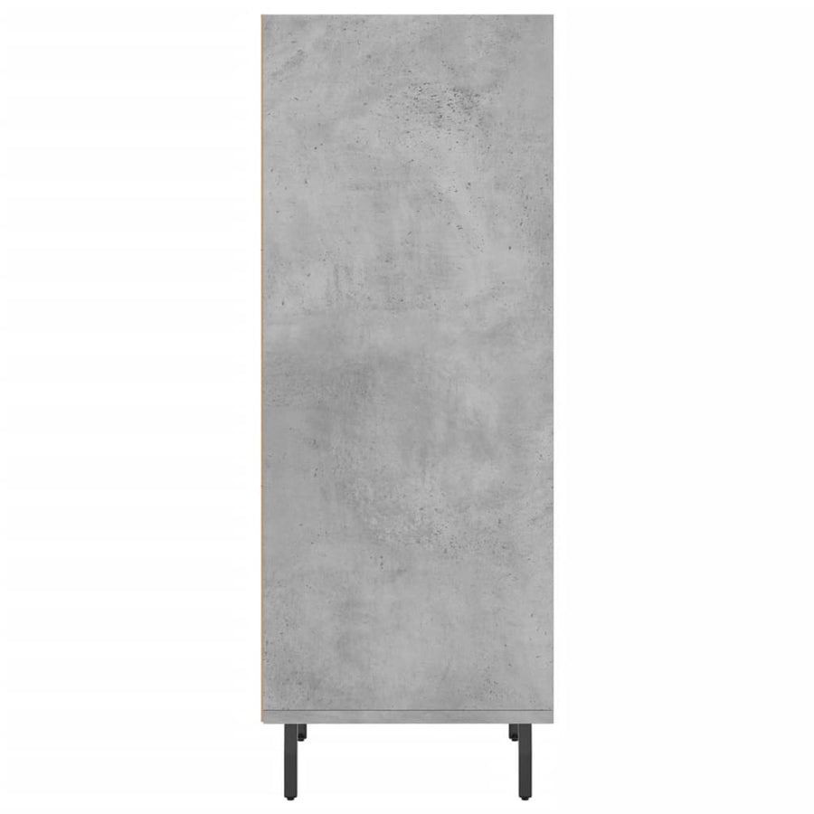Dressoir 34,5X32,5X90 Cm Bewerkt Hout Betongrijs