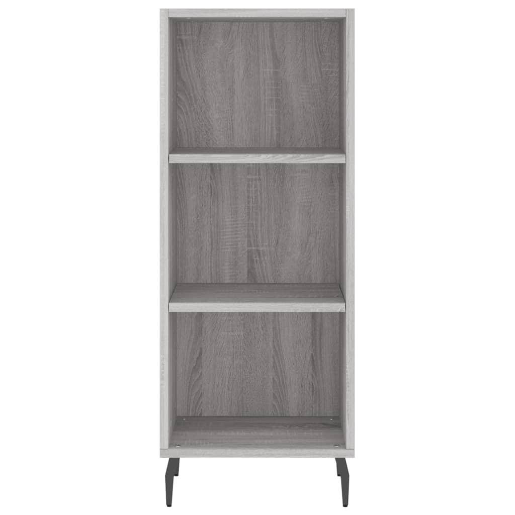 Dressoir 34,5X32,5X90 Cm Bewerkt Hout Grijs Sonoma Eikenkleurig