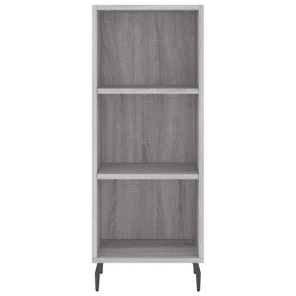 Dressoir 34,5X32,5X90 Cm Bewerkt Hout Grijs Sonoma Eikenkleurig