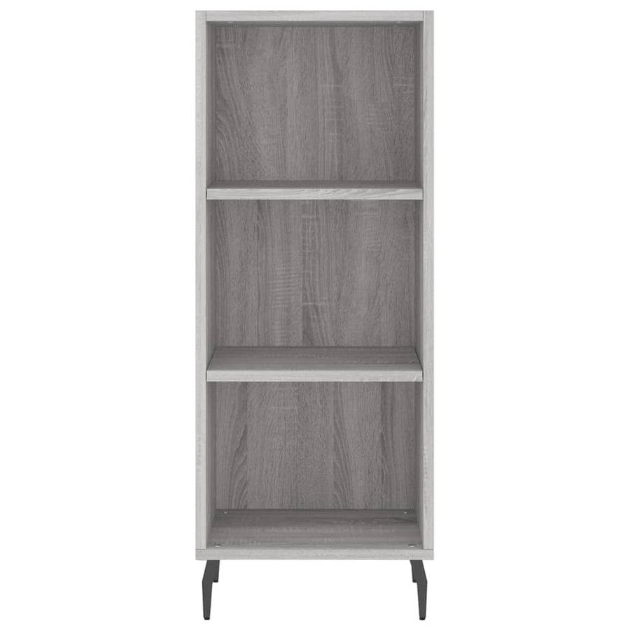 Dressoir 34,5X32,5X90 Cm Bewerkt Hout Grijs Sonoma Eikenkleurig