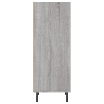 Dressoir 34,5X32,5X90 Cm Bewerkt Hout Grijs Sonoma Eikenkleurig