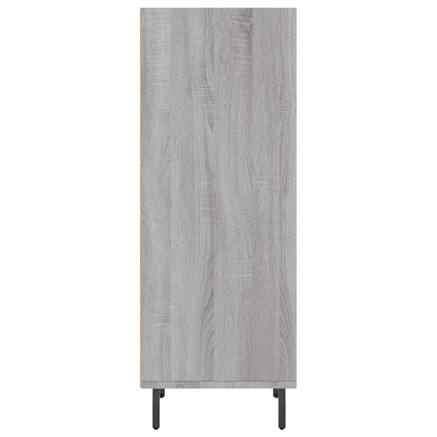 Dressoir 34,5X32,5X90 Cm Bewerkt Hout Grijs Sonoma Eikenkleurig