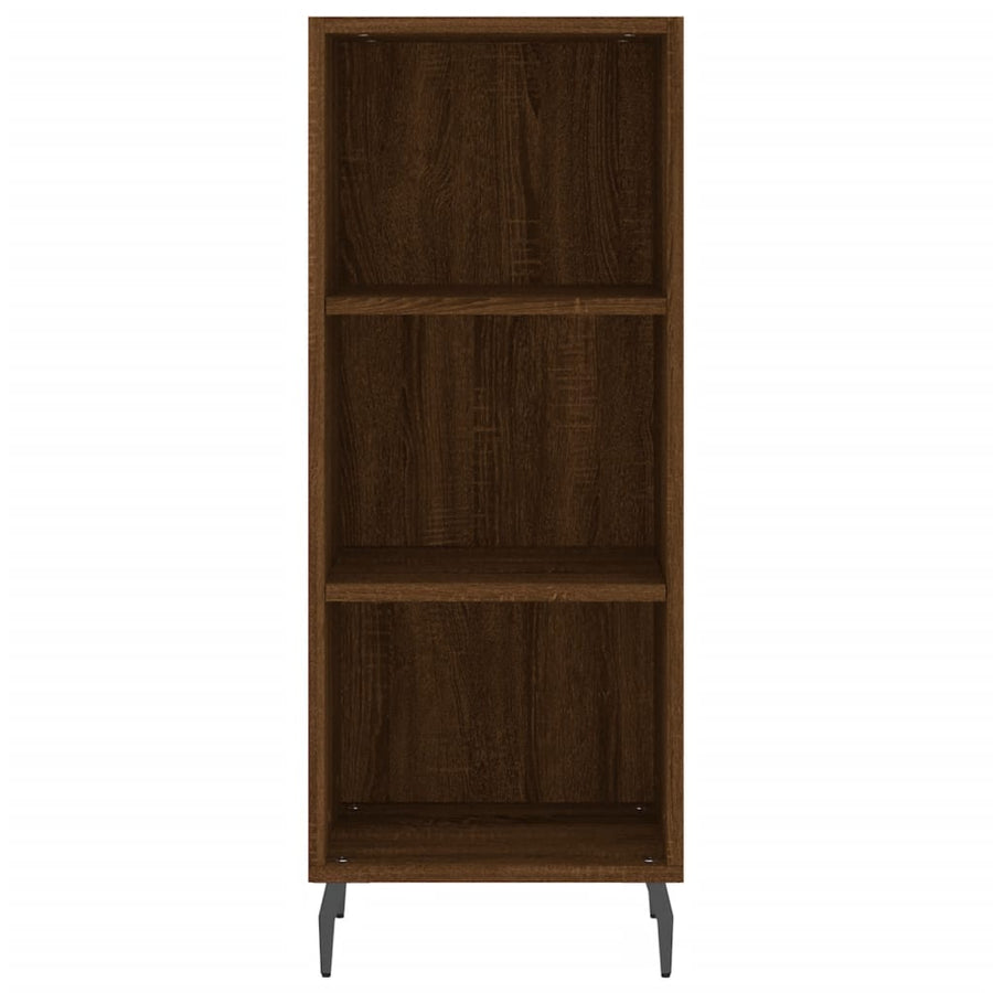 Dressoir 34,5X32,5X90 Cm Bewerkt Hout Bruin Eikenkleur