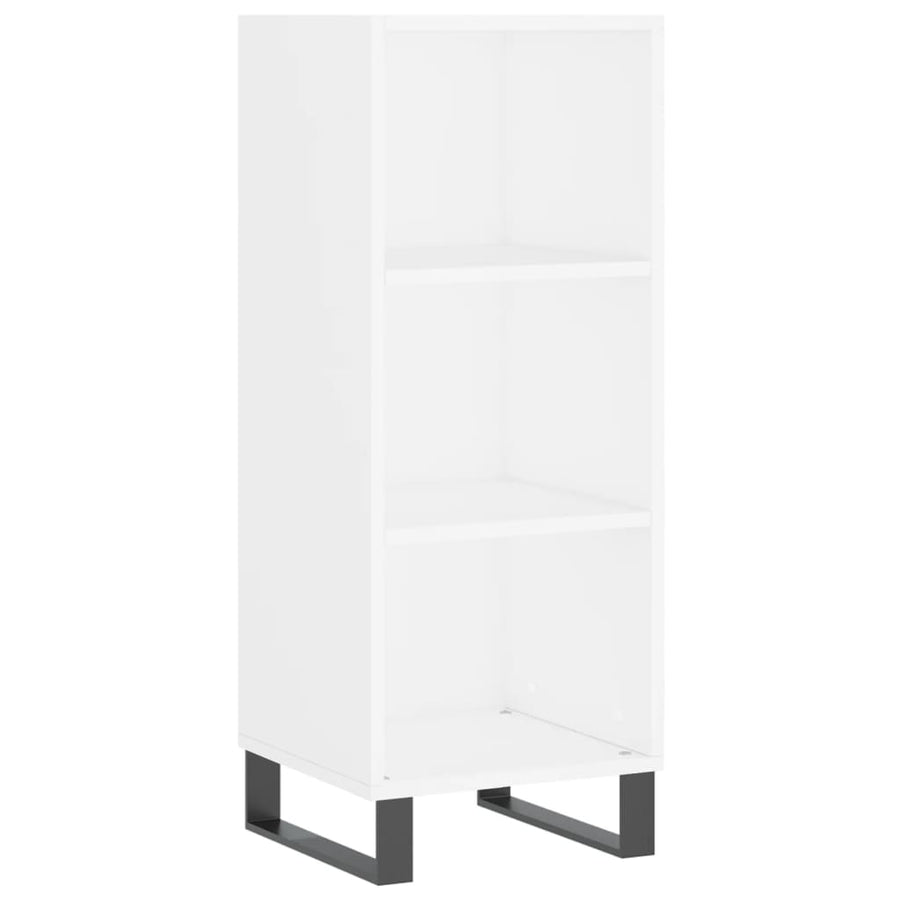 Dressoir 34,5X32,5X90 Cm Bewerkt Hout Wit