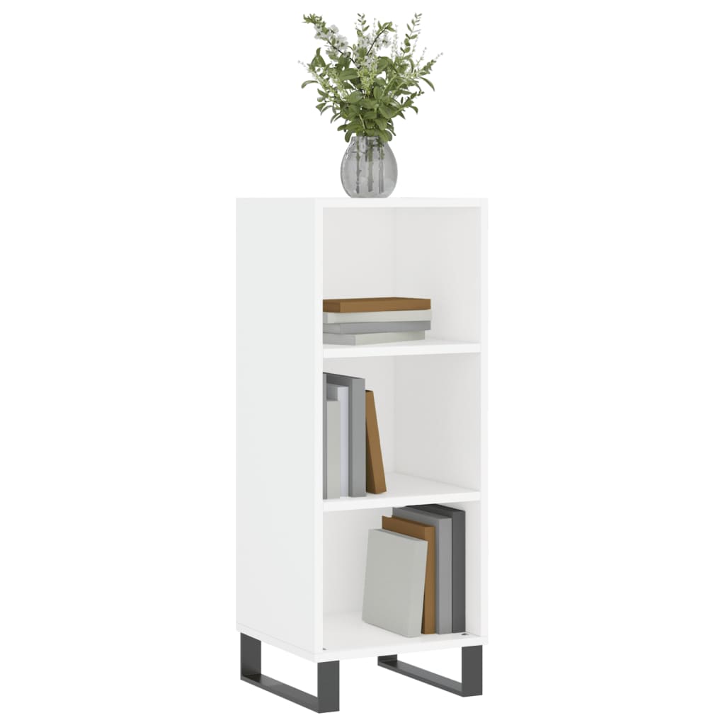 Dressoir 34,5X32,5X90 Cm Bewerkt Hout Wit