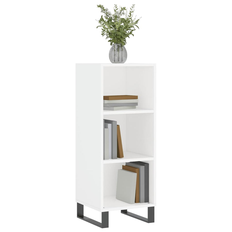 Dressoir 34,5X32,5X90 Cm Bewerkt Hout Wit