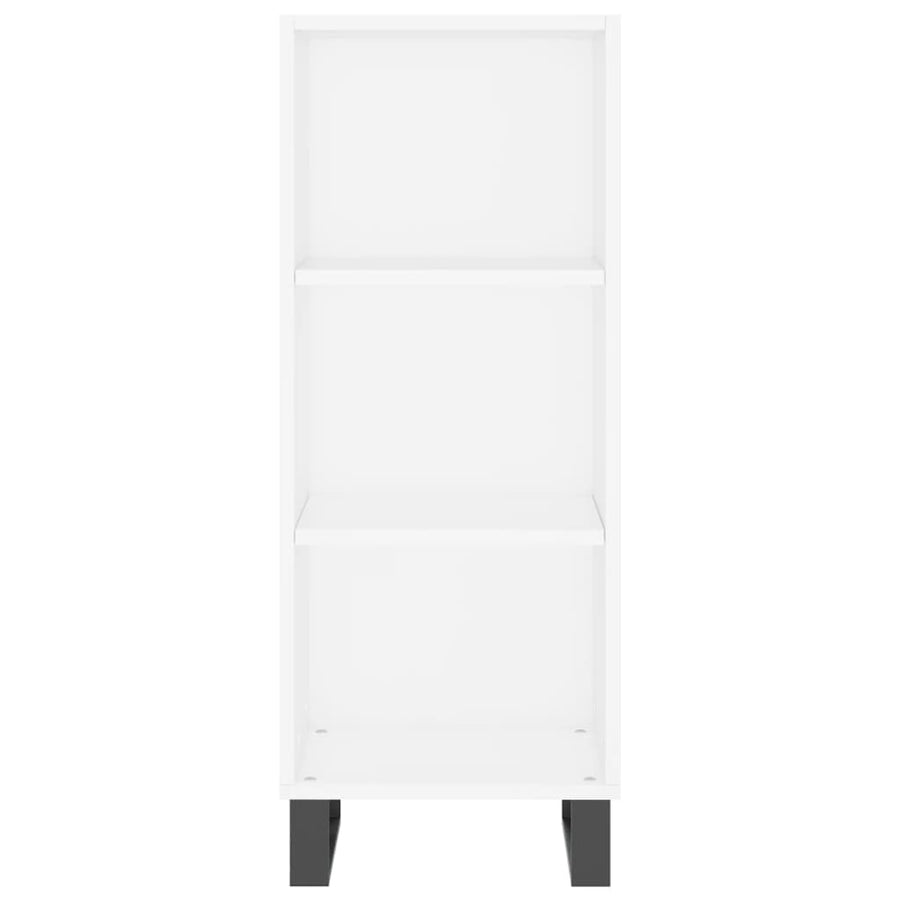 Dressoir 34,5X32,5X90 Cm Bewerkt Hout Wit