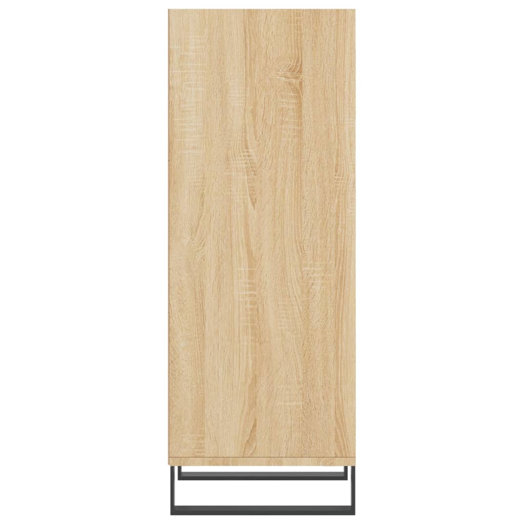 Dressoir 34,5X32,5X90 Cm Bewerkt Hout Sonoma Eikenkleurig