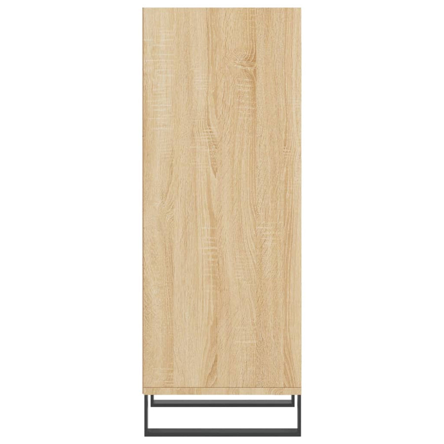 Dressoir 34,5X32,5X90 Cm Bewerkt Hout Sonoma Eikenkleurig