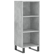 Dressoir 34,5X32,5X90 Cm Bewerkt Hout Betongrijs