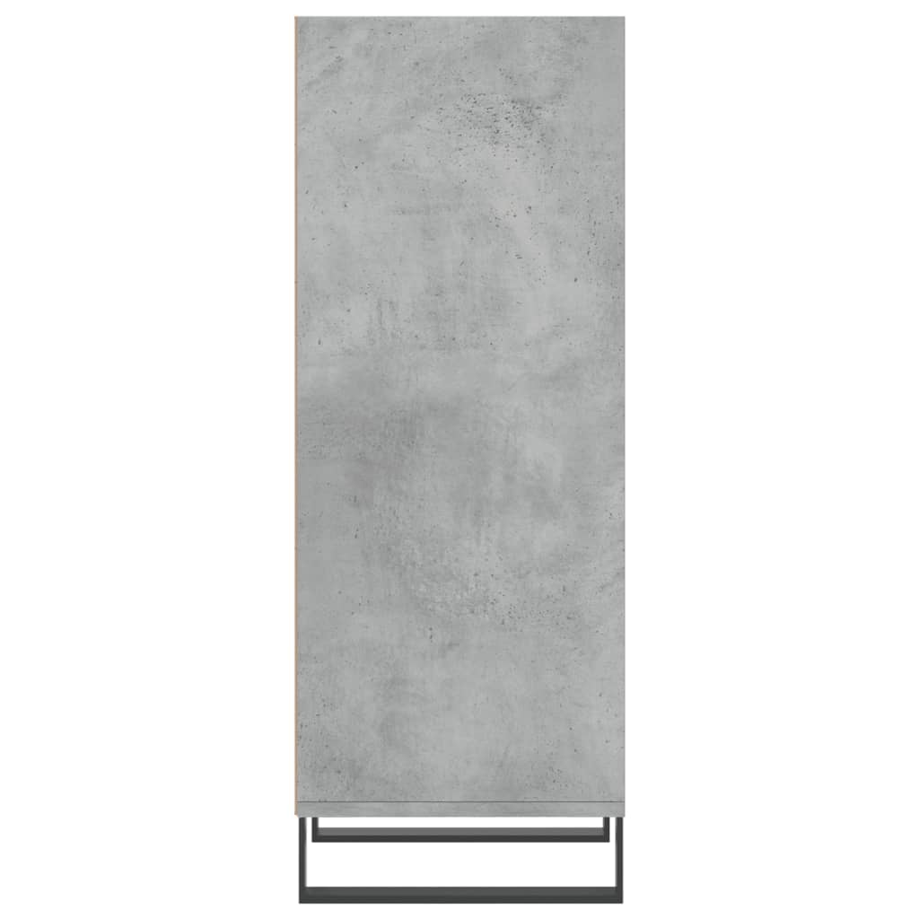 Dressoir 34,5X32,5X90 Cm Bewerkt Hout Betongrijs