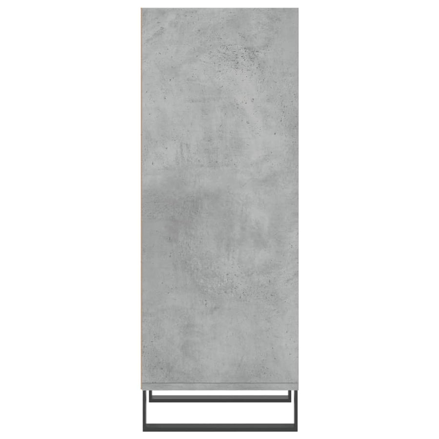 Dressoir 34,5X32,5X90 Cm Bewerkt Hout Betongrijs