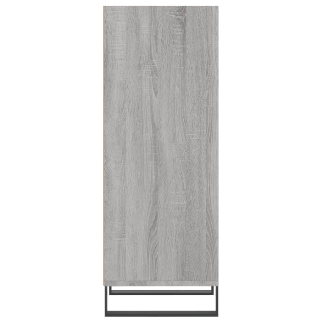 Dressoir 34,5X32,5X90 Cm Bewerkt Hout Grijs Sonoma Eikenkleurig