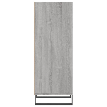 Dressoir 34,5X32,5X90 Cm Bewerkt Hout Grijs Sonoma Eikenkleurig