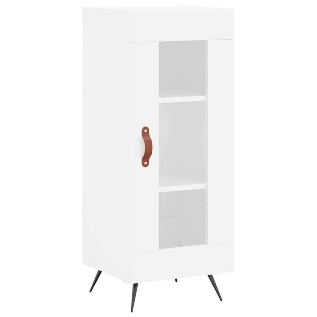 Dressoir 34,5X34X90 Cm Bewerkt Hout Wit