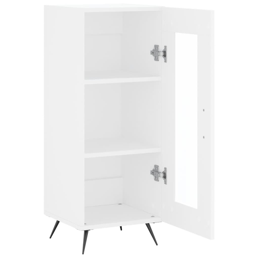 Dressoir 34,5X34X90 Cm Bewerkt Hout Wit