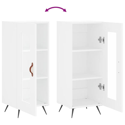 Dressoir 34,5X34X90 Cm Bewerkt Hout Wit
