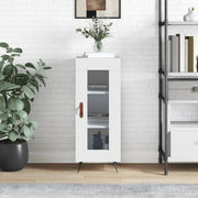 Sideboard 34.5x34x90 cm engineered wood white