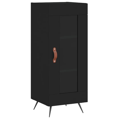 Dressoir 34,5X34X90 Cm Bewerkt Hout Zwart