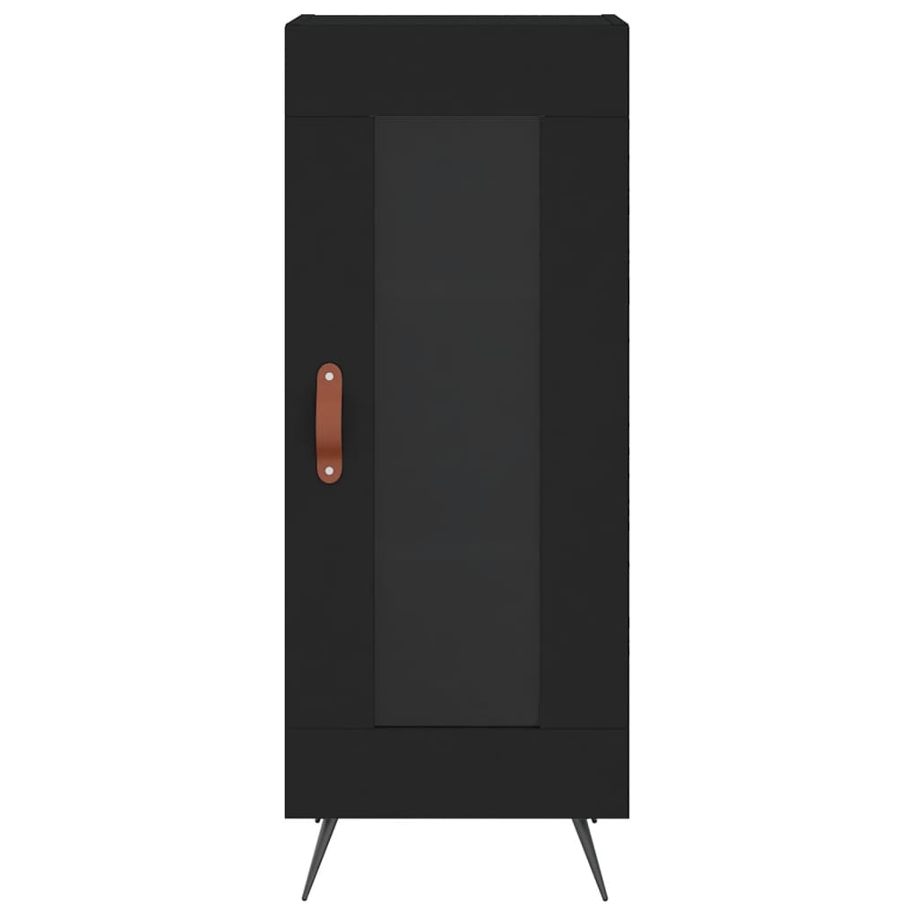 Dressoir 34,5X34X90 Cm Bewerkt Hout Zwart
